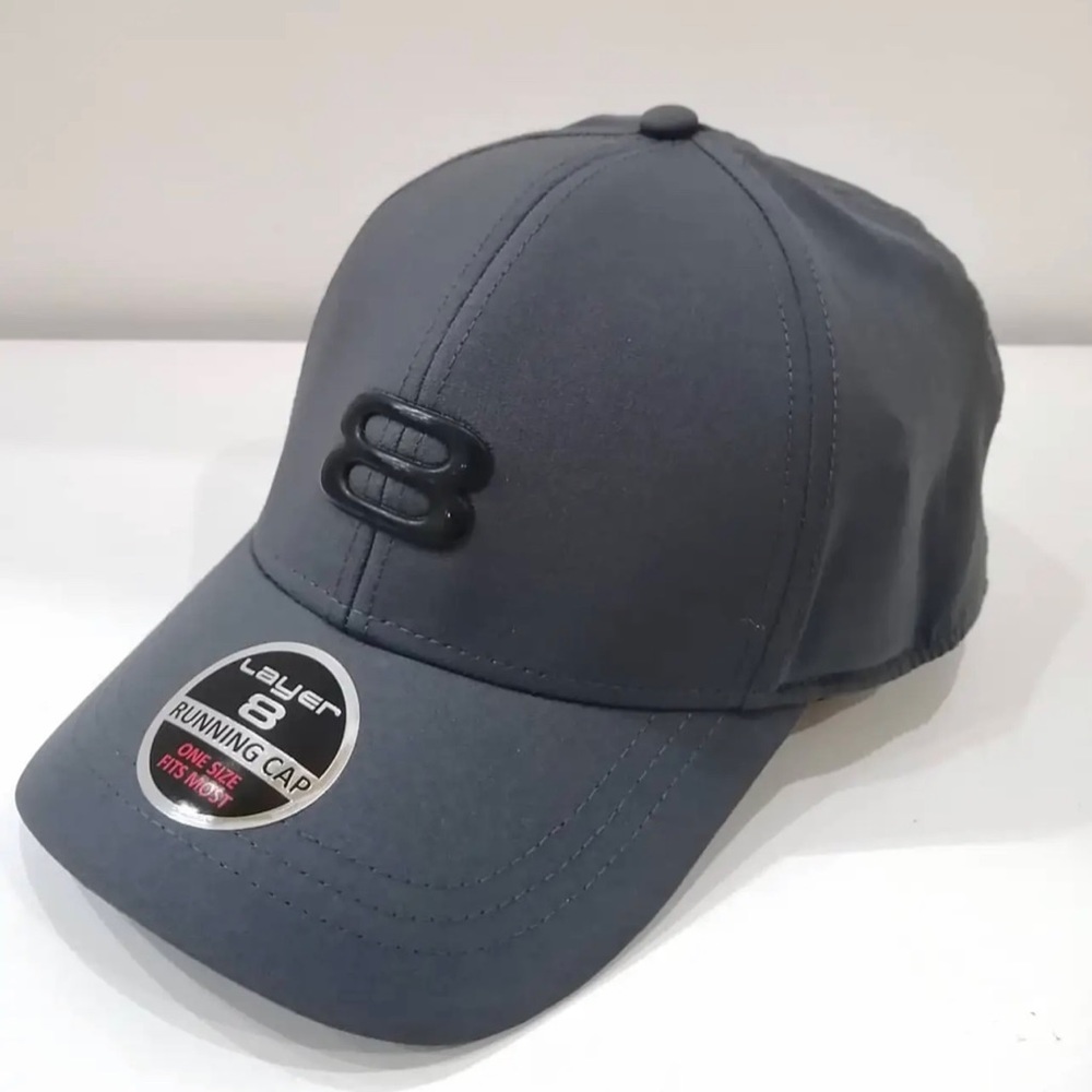 Layer 8 Grey Running Cap